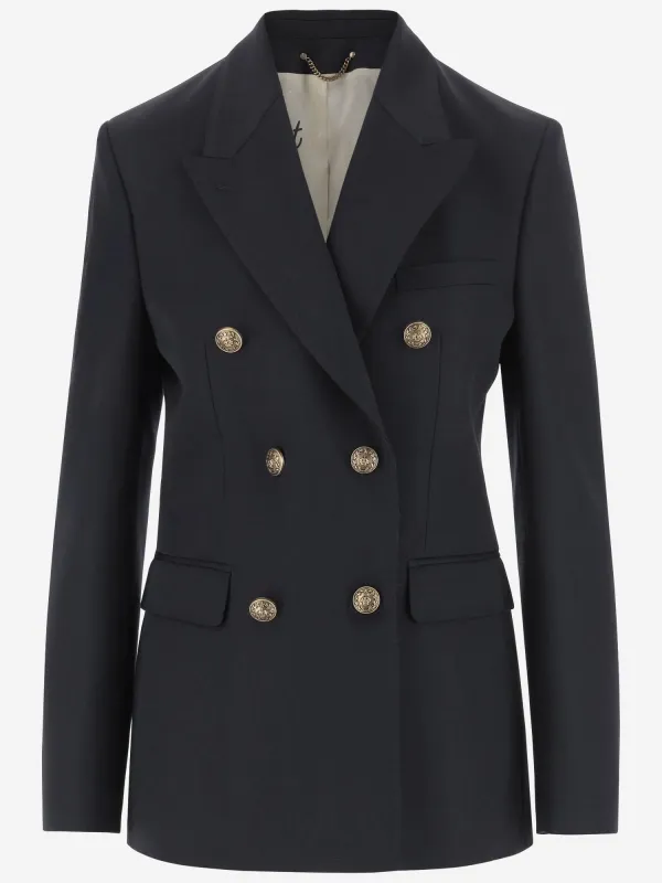 Wool Blend Double-Breasted Jacket sold by Lord & Taylor