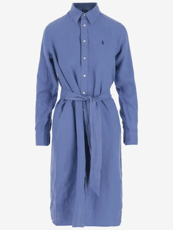 Linen Dress in Light Blue sold by Lord & Taylor