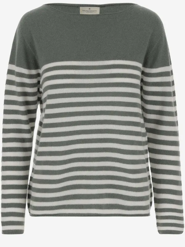 CASHMERE SWEATER WITH STRIPED PATTERN made by Lord & Taylor