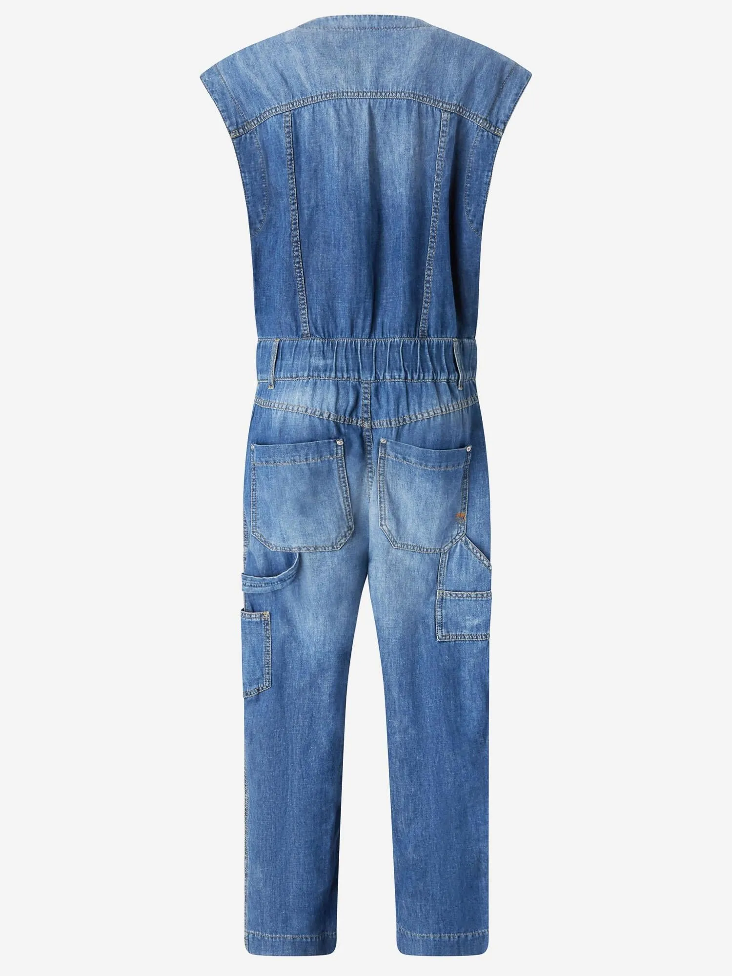 Cotton and linen jumpsuit sold by Lord & Taylor product image thumbnail 3