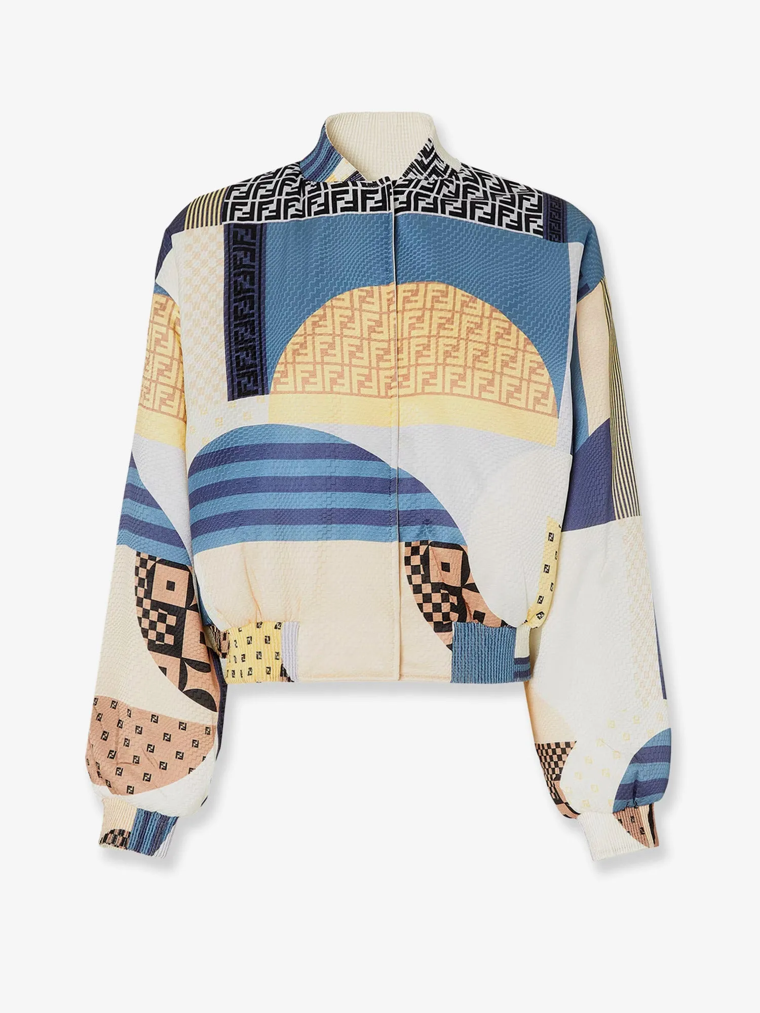 Reversible Patchwork Silk Bomber sold by Lord & Taylor