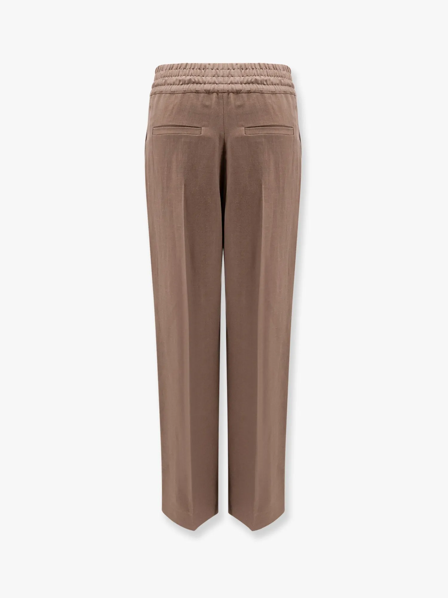 Viscose and linen trousers with ton-sur-ton lateral band sold by Lord & Taylor product image thumbnail 4