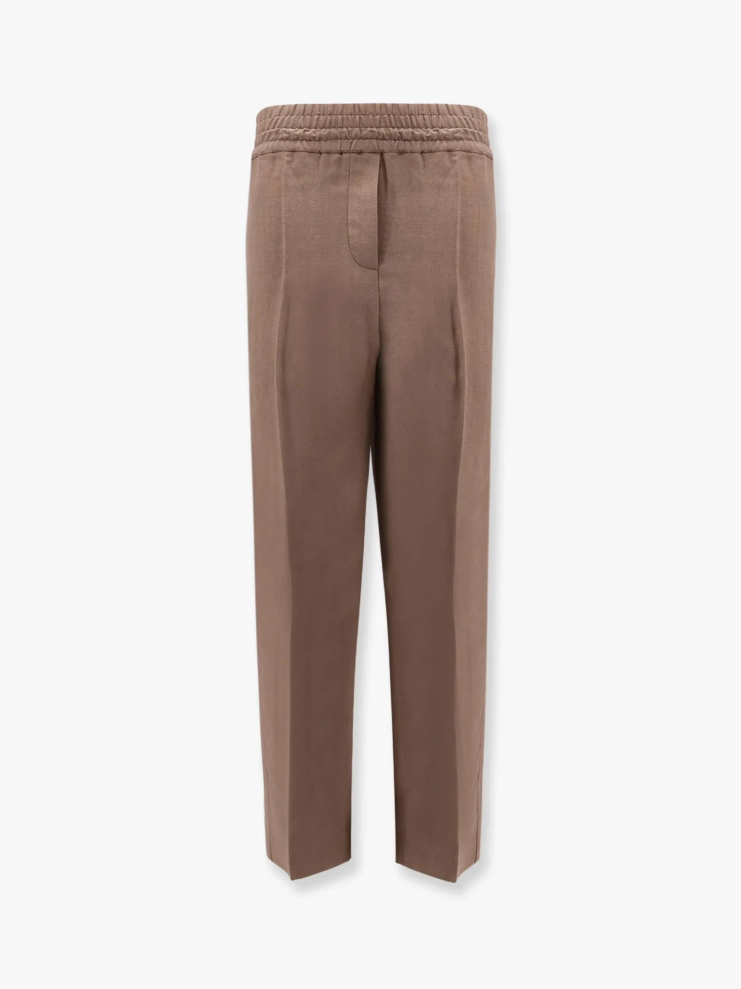 Viscose and linen trousers with ton-sur-ton lateral band sold by Lord & Taylor