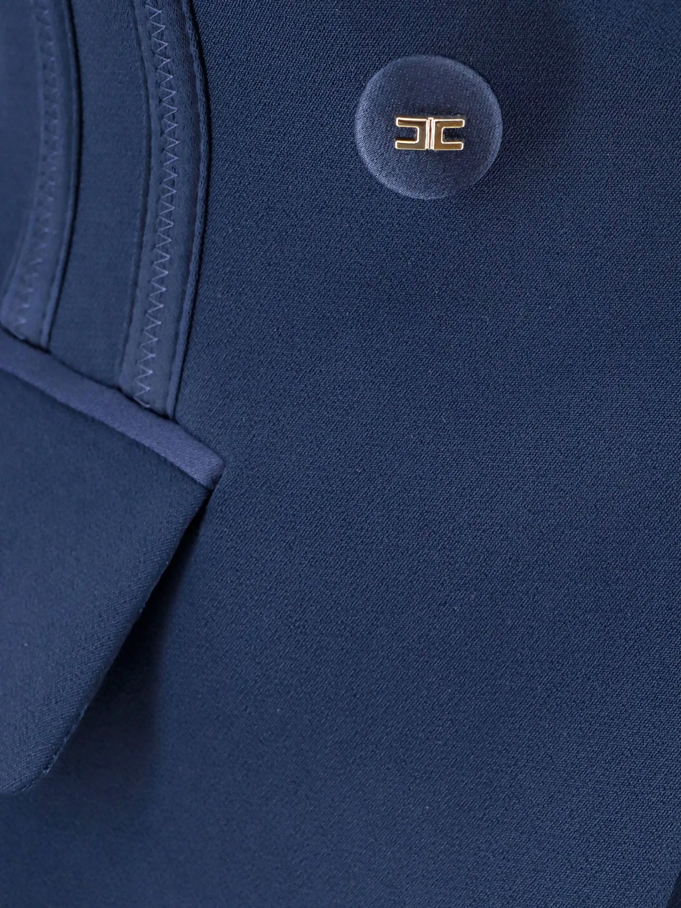 Essentials blazer with shoulder pads and covered buttons sold by Lord & Taylor product image thumbnail 3