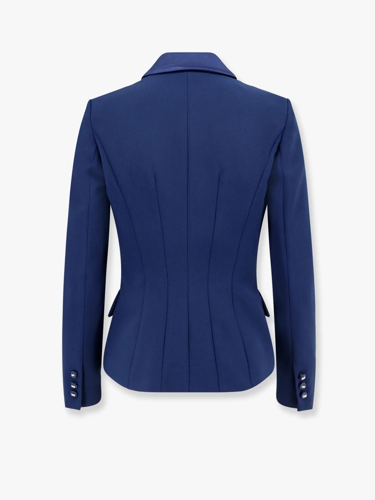 Essentials blazer with shoulder pads and covered buttons sold by Lord & Taylor product image thumbnail 2
