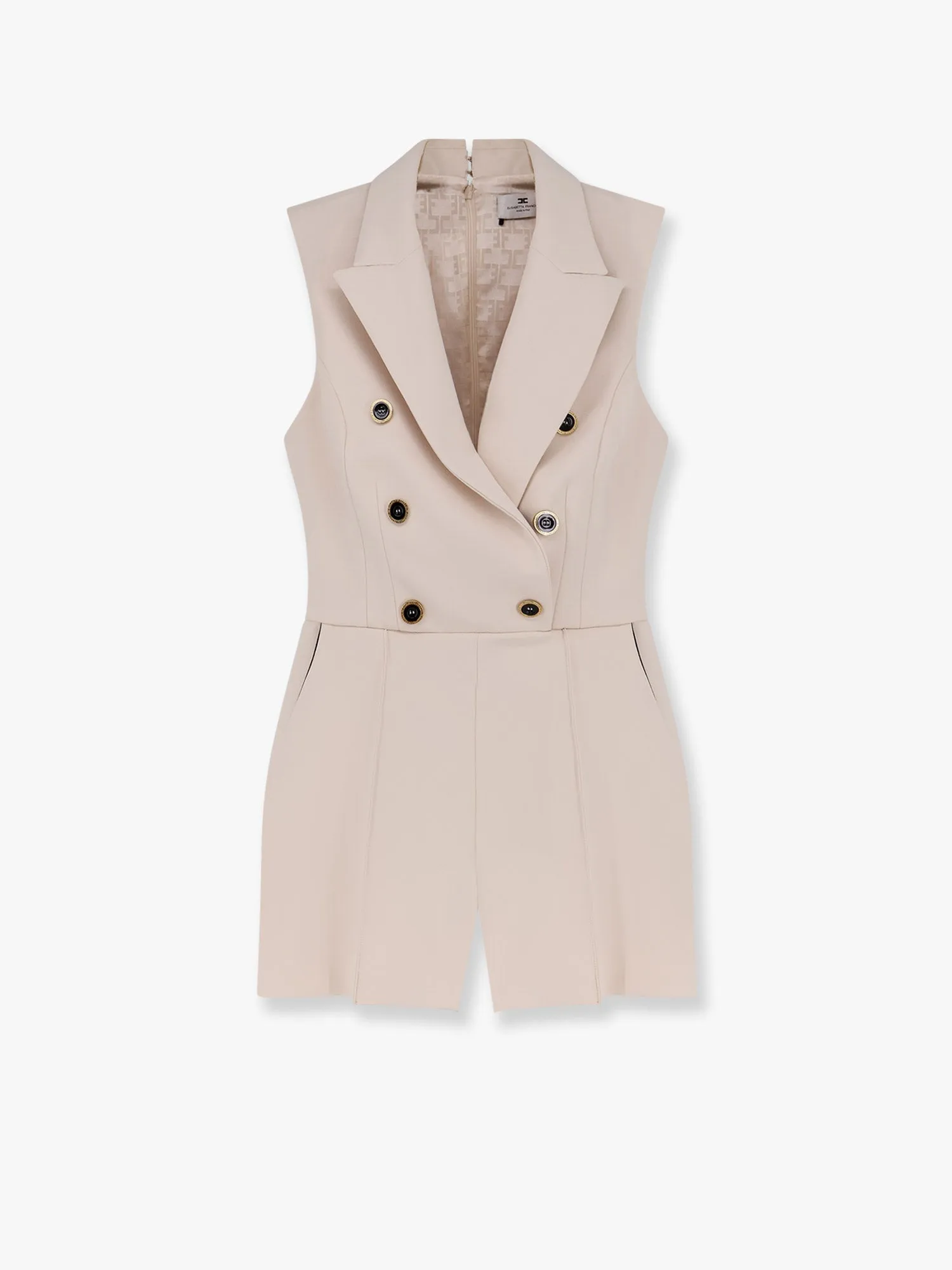 Jumpsuit with sholder pads and leather belt sold by Lord & Taylor product image thumbnail 4