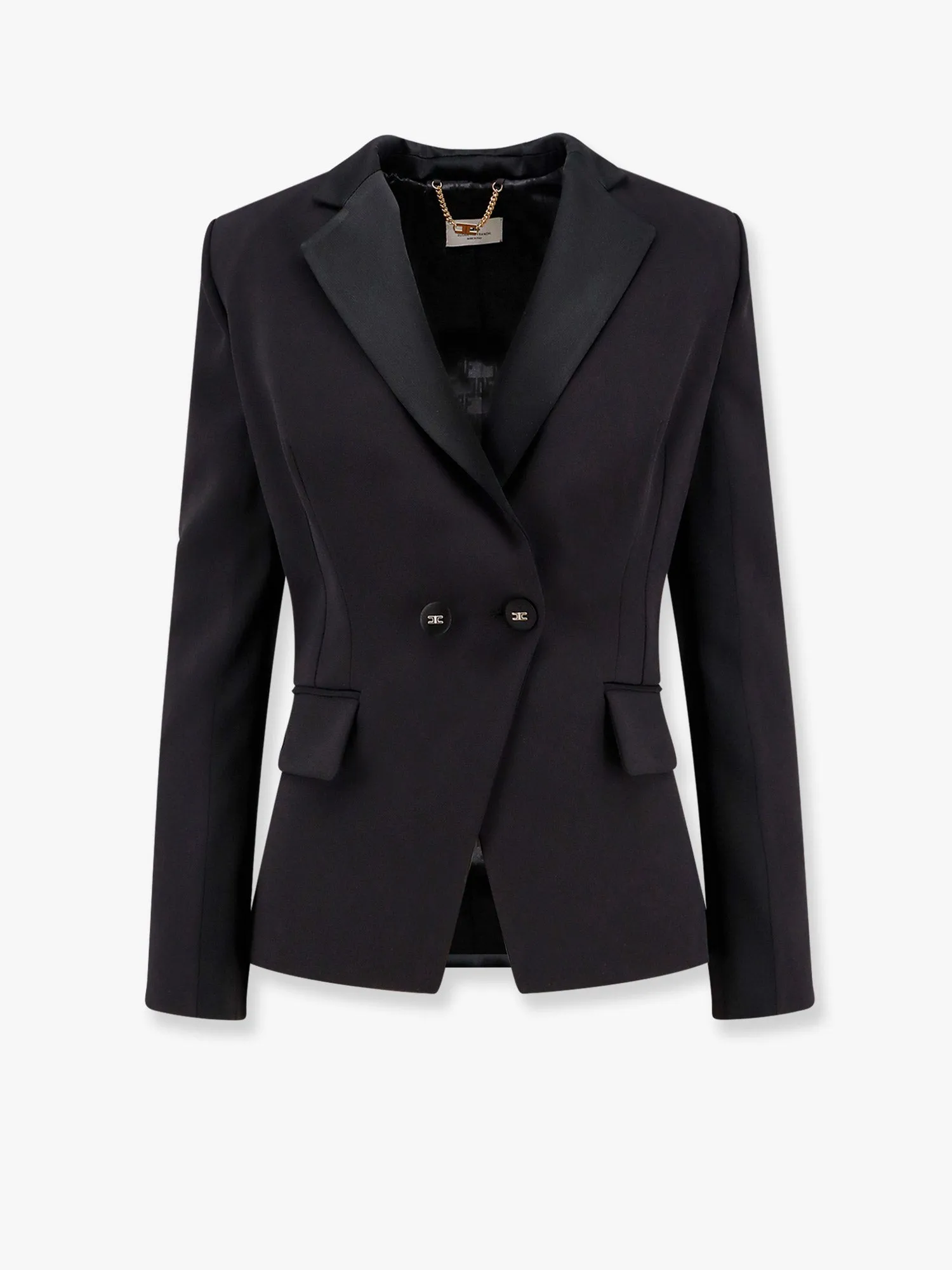 Double-breasted blazer with covered buttons sold by Lord & Taylor
