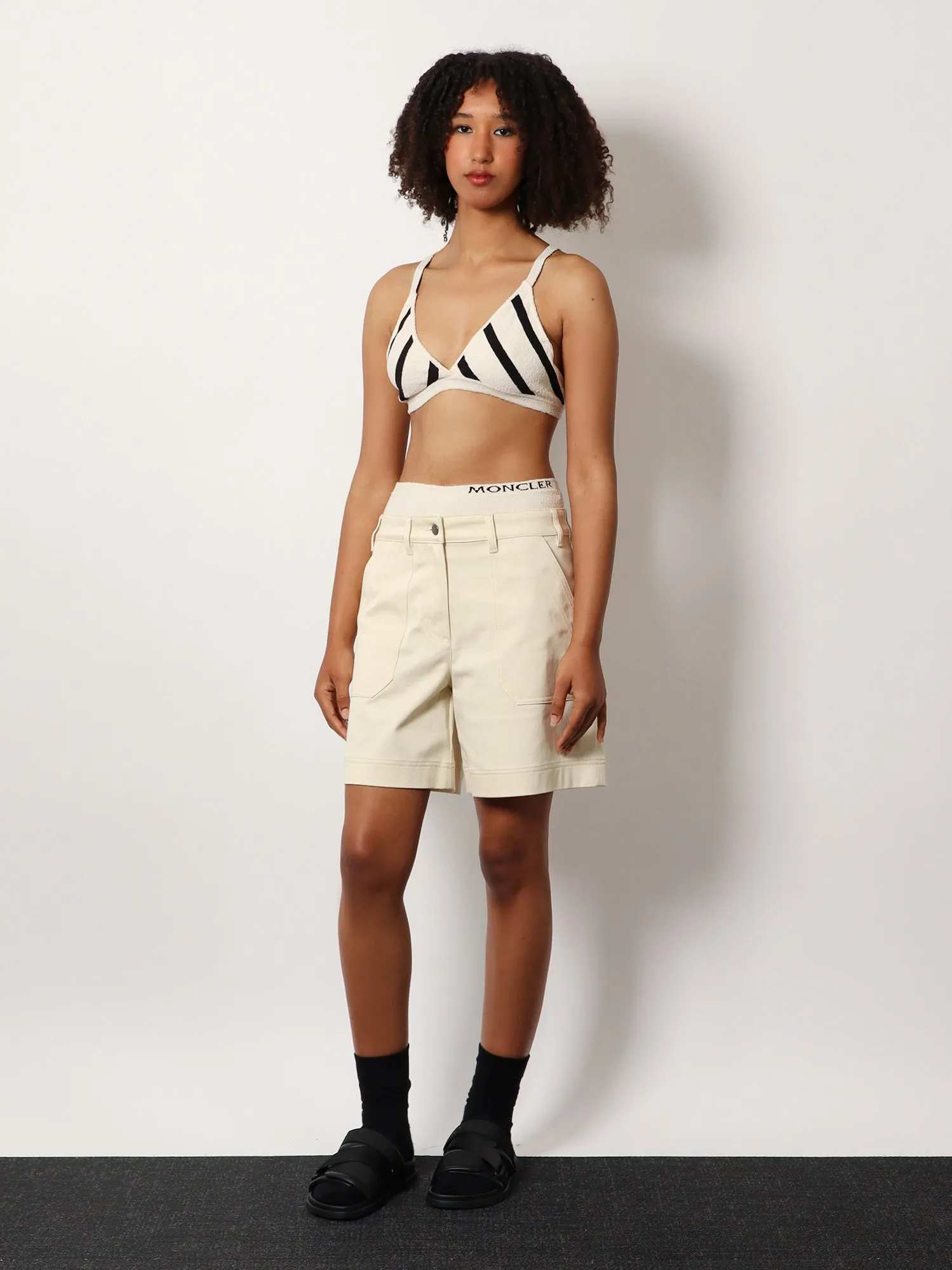 Stretch cotton shorts with maxi logo patch sold by Lord & Taylor product image thumbnail 2