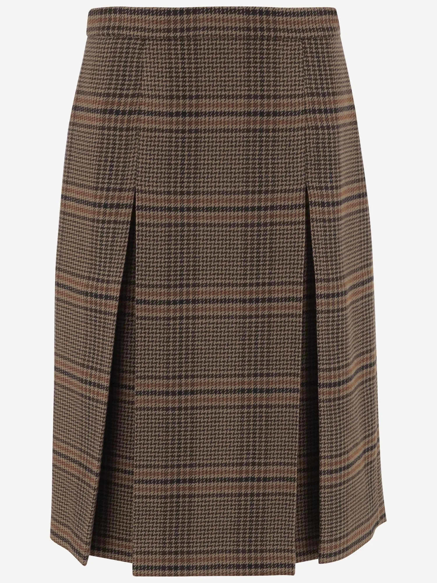 Prince of Wales Wool Midi Skirt sold by Lord & Taylor