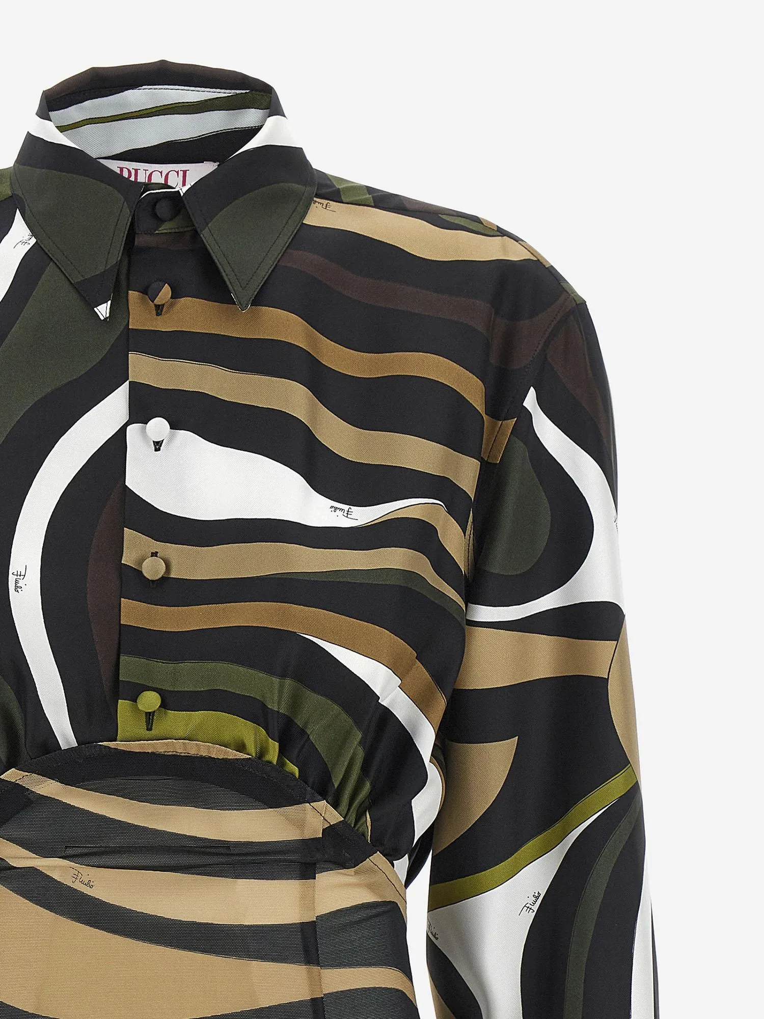 Long-sleeved mini dress with marble print sold by Lord & Taylor product image thumbnail 3