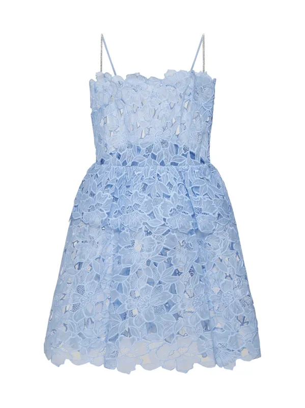 Light Blue Organza Lace Mini Dress sold by Lord & Taylor