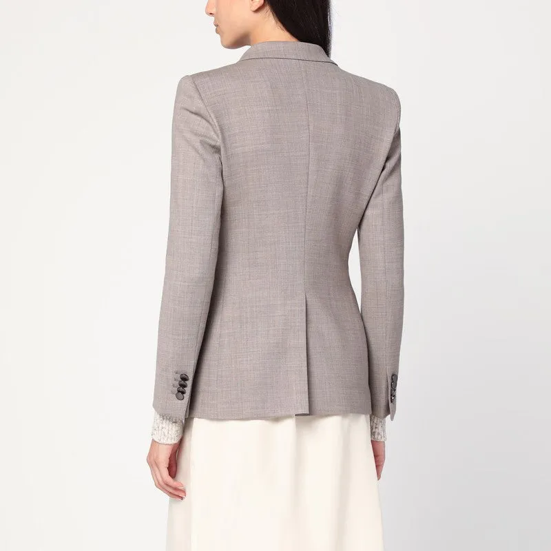 Tagliatore Beige double-breasted jacket in wool blend sold by Lord & Taylor product image thumbnail 2