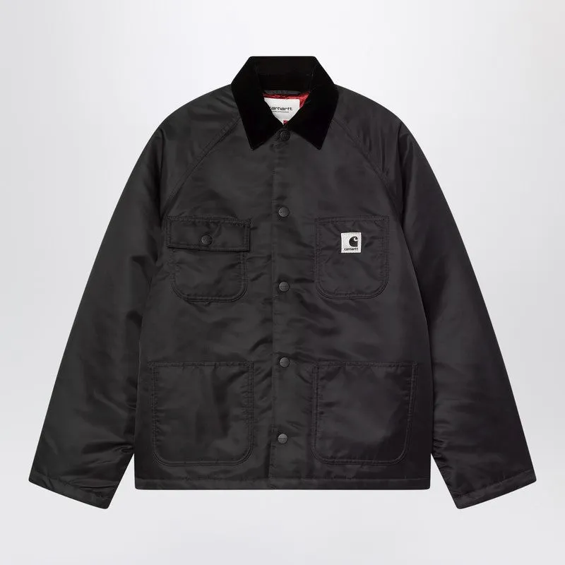 Carhartt WIP Alumni Chore Coat jacket in black nylon sold by Lord & Taylor