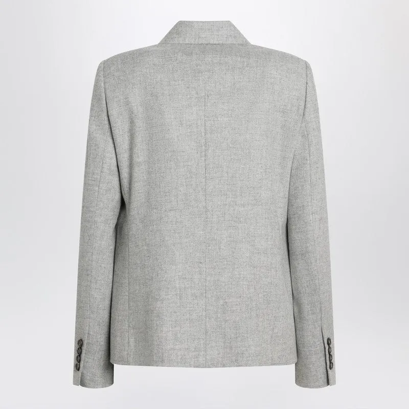 Brunello Cucinelli Grey double-breasted wool jacket sold by Lord & Taylor product image thumbnail 2