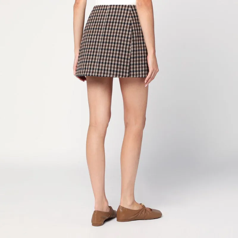 GANNI Mini skirt with check pattern sold by Lord & Taylor product image thumbnail 2