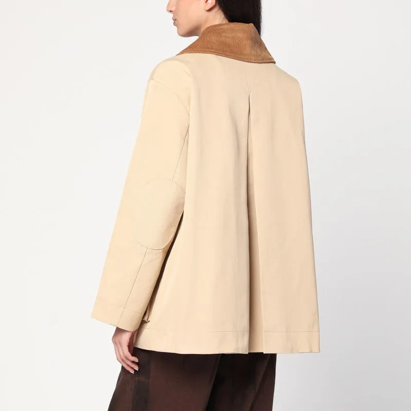GANNI Beige twill jacket sold by Lord & Taylor product image thumbnail 2