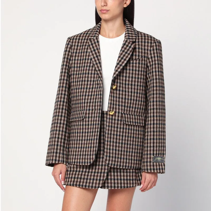 GANNI Checked wool blazer sold by Lord & Taylor