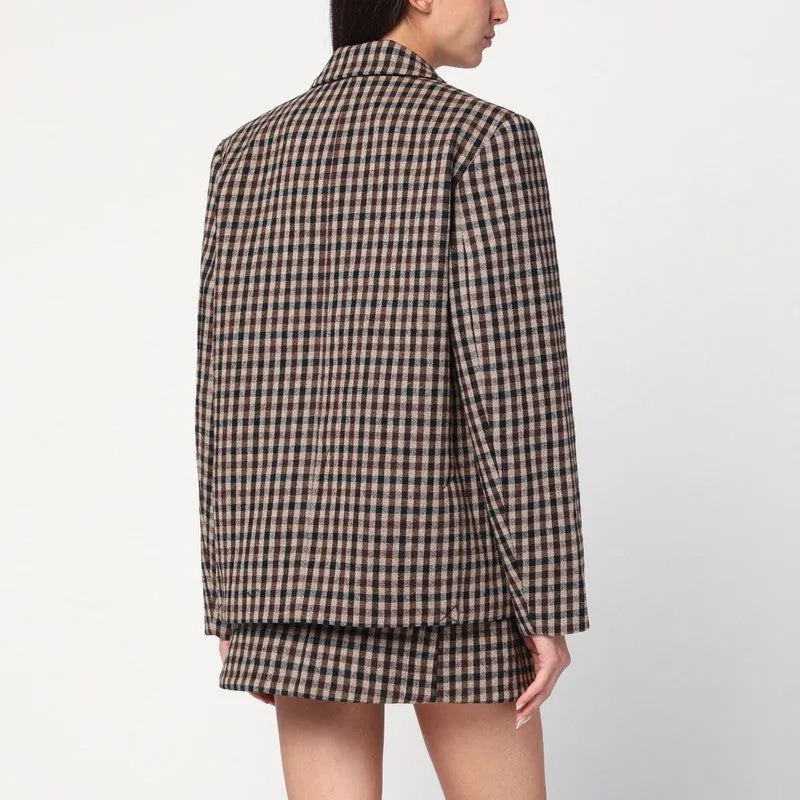 GANNI Checked wool blazer sold by Lord & Taylor product image thumbnail 2