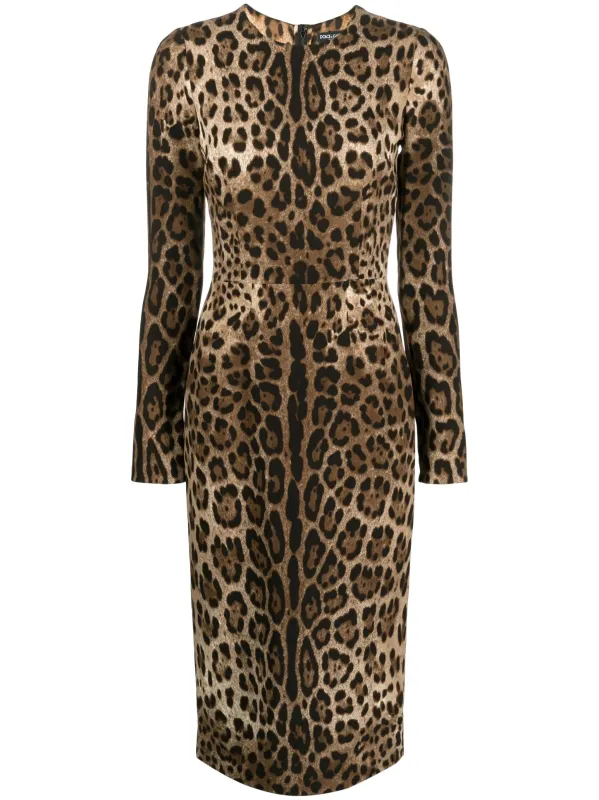 Dolce & Gabbana Leopard Print Dress sold by Lord & Taylor