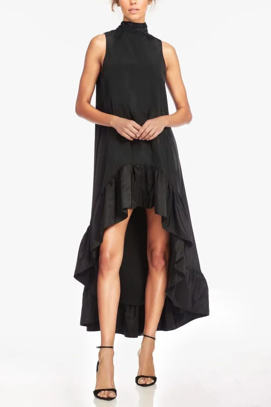 The Yolanda | Black High-Low Maxi Gown sold by Lord & Taylor
