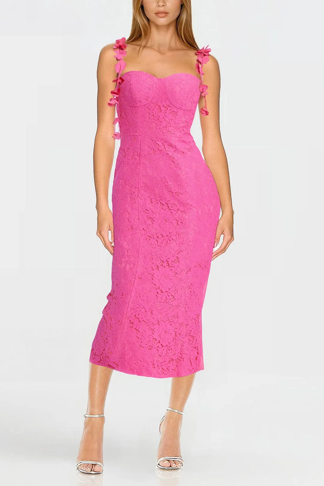The Zoe | Lace Flower Strap Cocktail Dress sold by Lord & Taylor