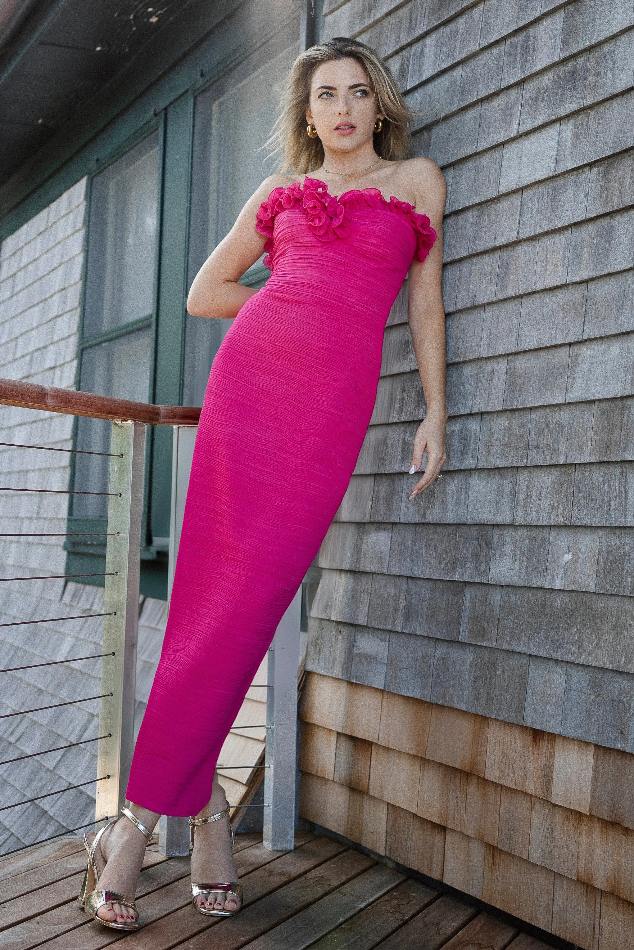 The Mia | Strapless Ruffled Gown sold by Lord & Taylor product image thumbnail 2