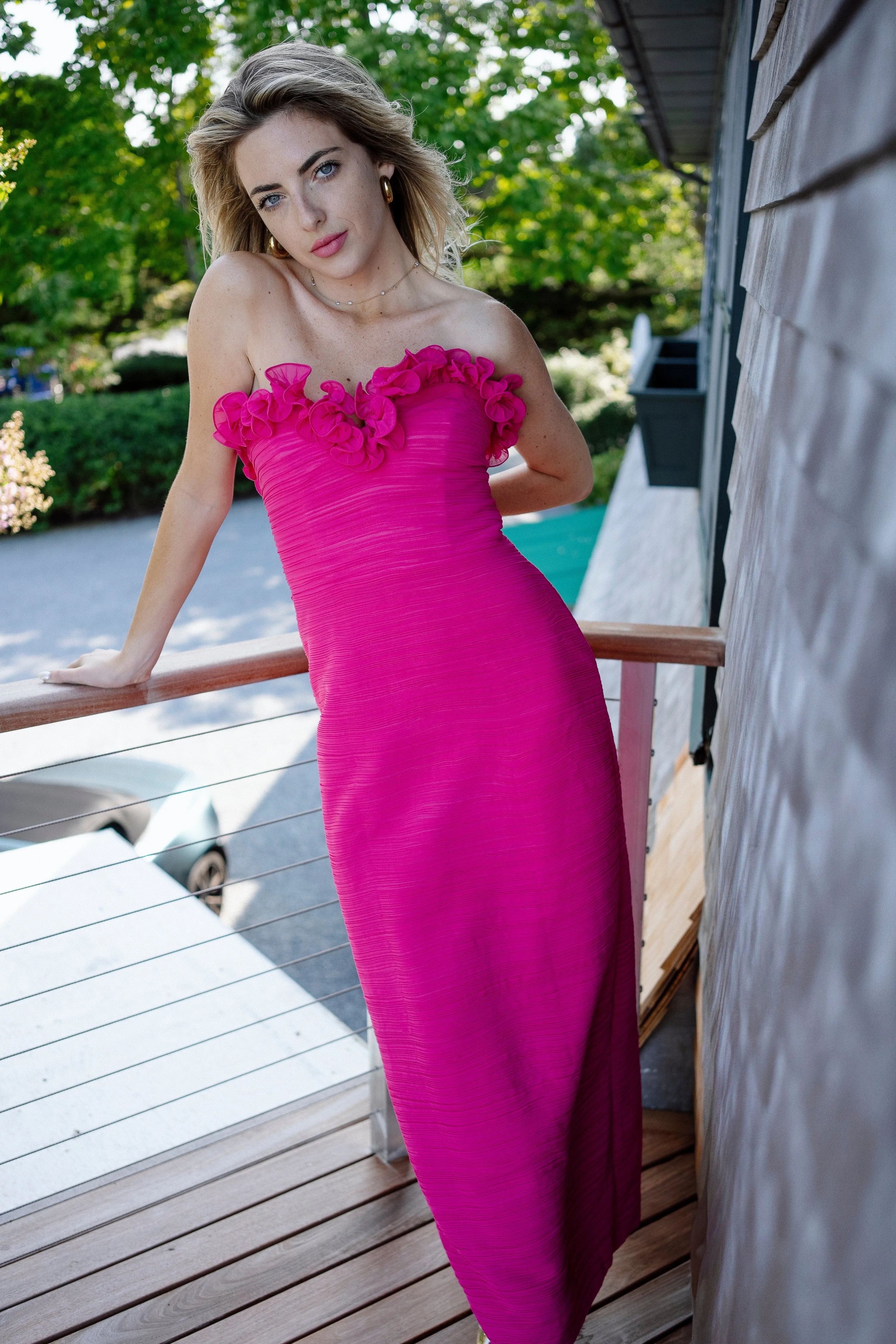 The Mia | Strapless Ruffled Gown sold by Lord & Taylor product image thumbnail 5