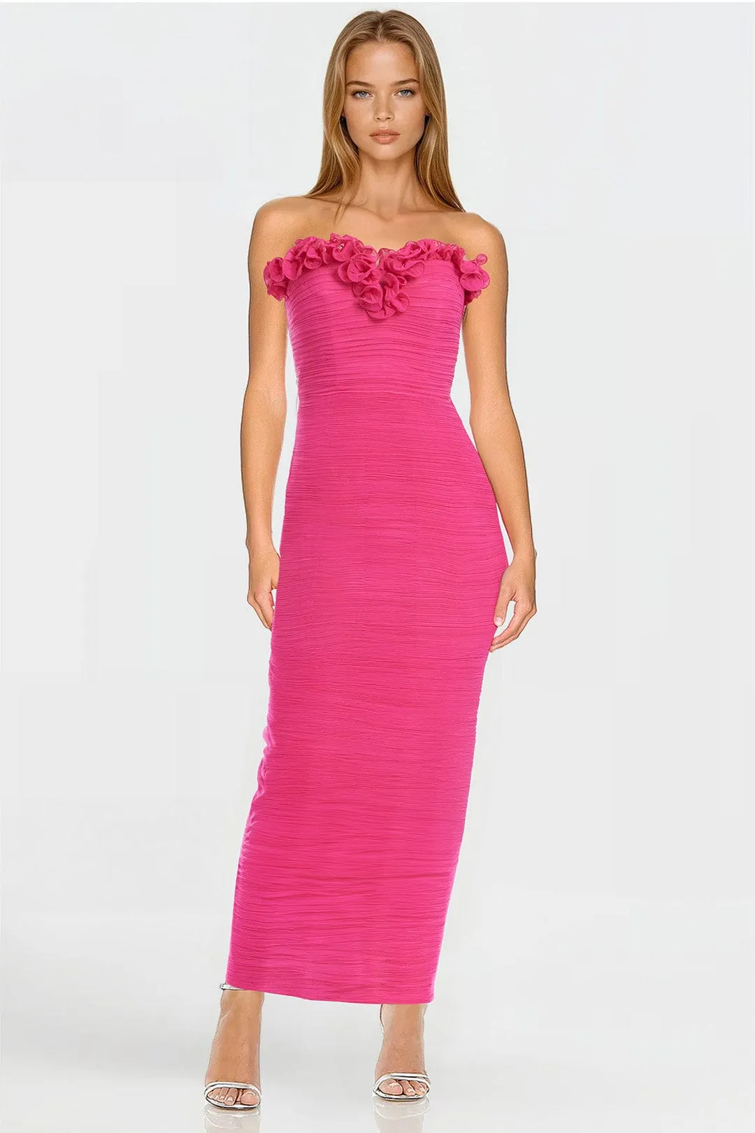 The Mia | Strapless Ruffled Gown sold by Lord & Taylor product image thumbnail 3