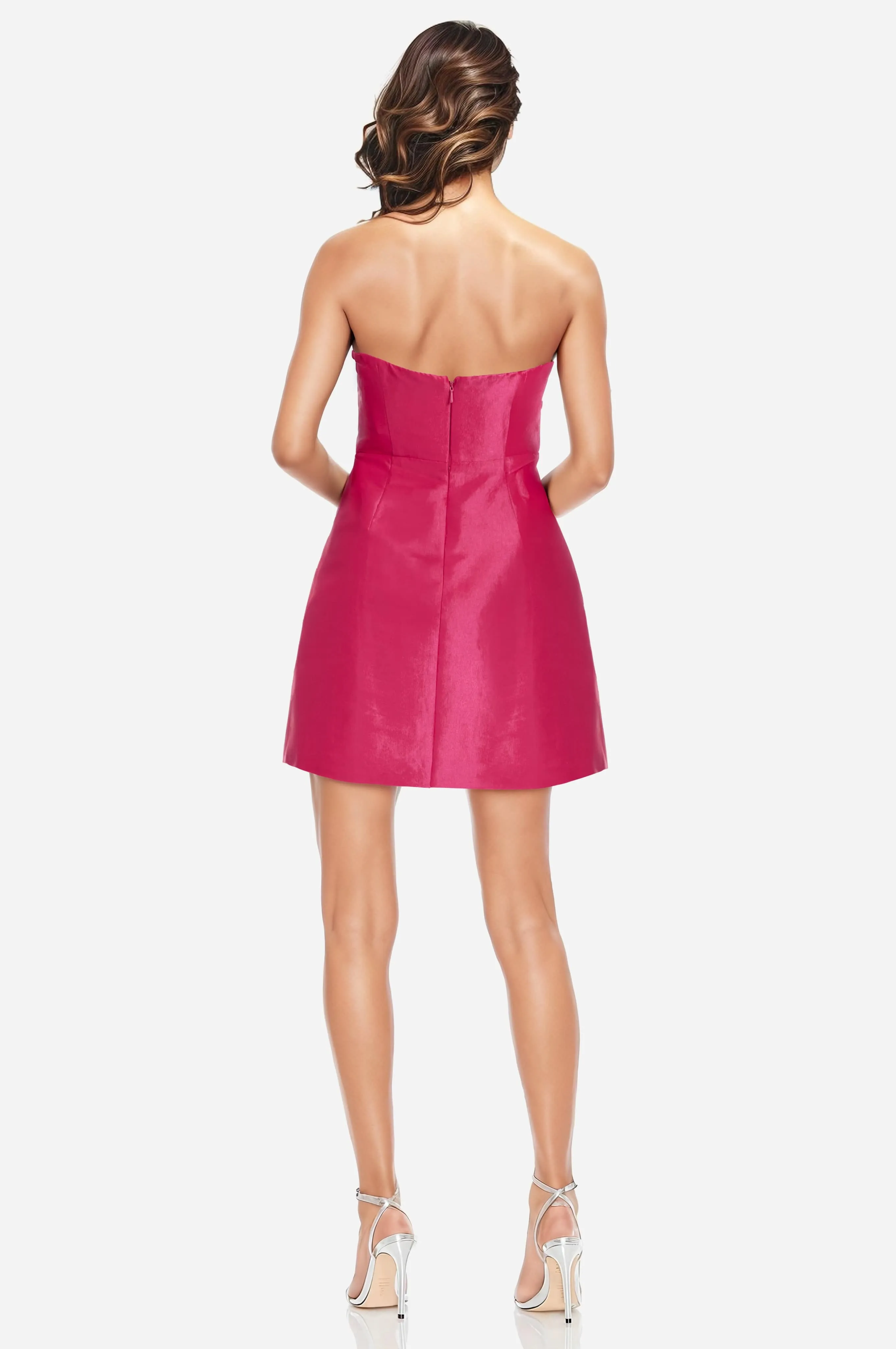 The Suri | Hot Pink Strapless Mini Cocktail Dress sold by Lord & Taylor product image thumbnail 5
