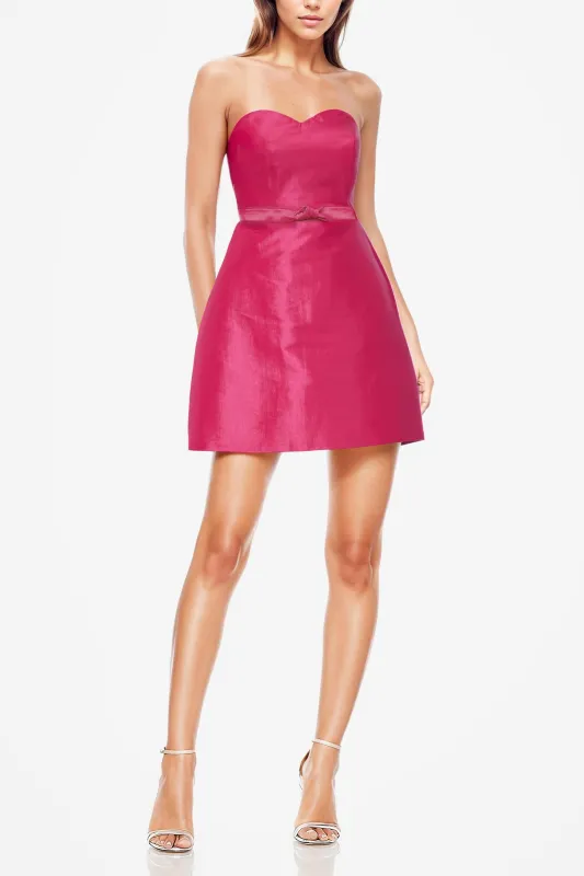 The Suri | Hot Pink Strapless Mini Cocktail Dress sold by Lord & Taylor