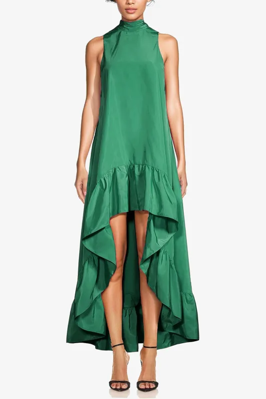 The Yolanda | Green High-Low Maxi Gown sold by Lord & Taylor