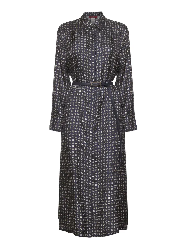 Blue Printed Twill Shirt Dress sold by Lord & Taylor