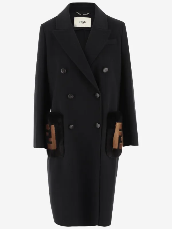 Wool Coat with Logo sold by Lord & Taylor