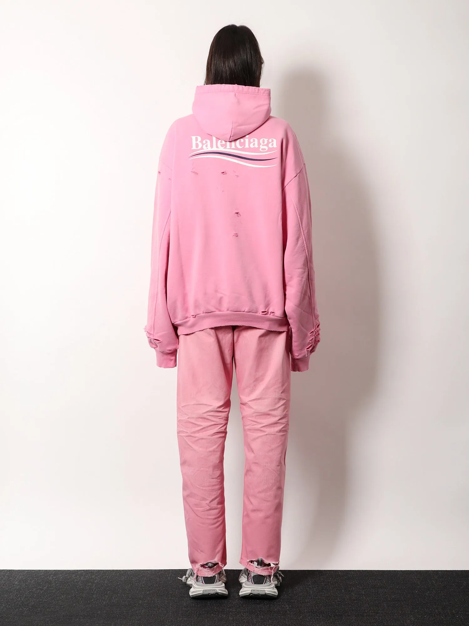 Destroyed Finish Cotton Sweatshirt sold by Lord & Taylor product image thumbnail 3