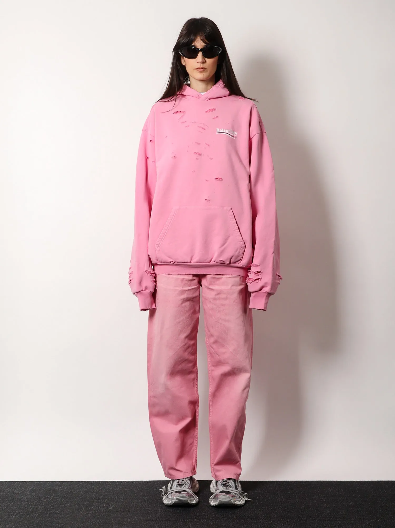 Destroyed Finish Cotton Sweatshirt sold by Lord & Taylor product image thumbnail 2