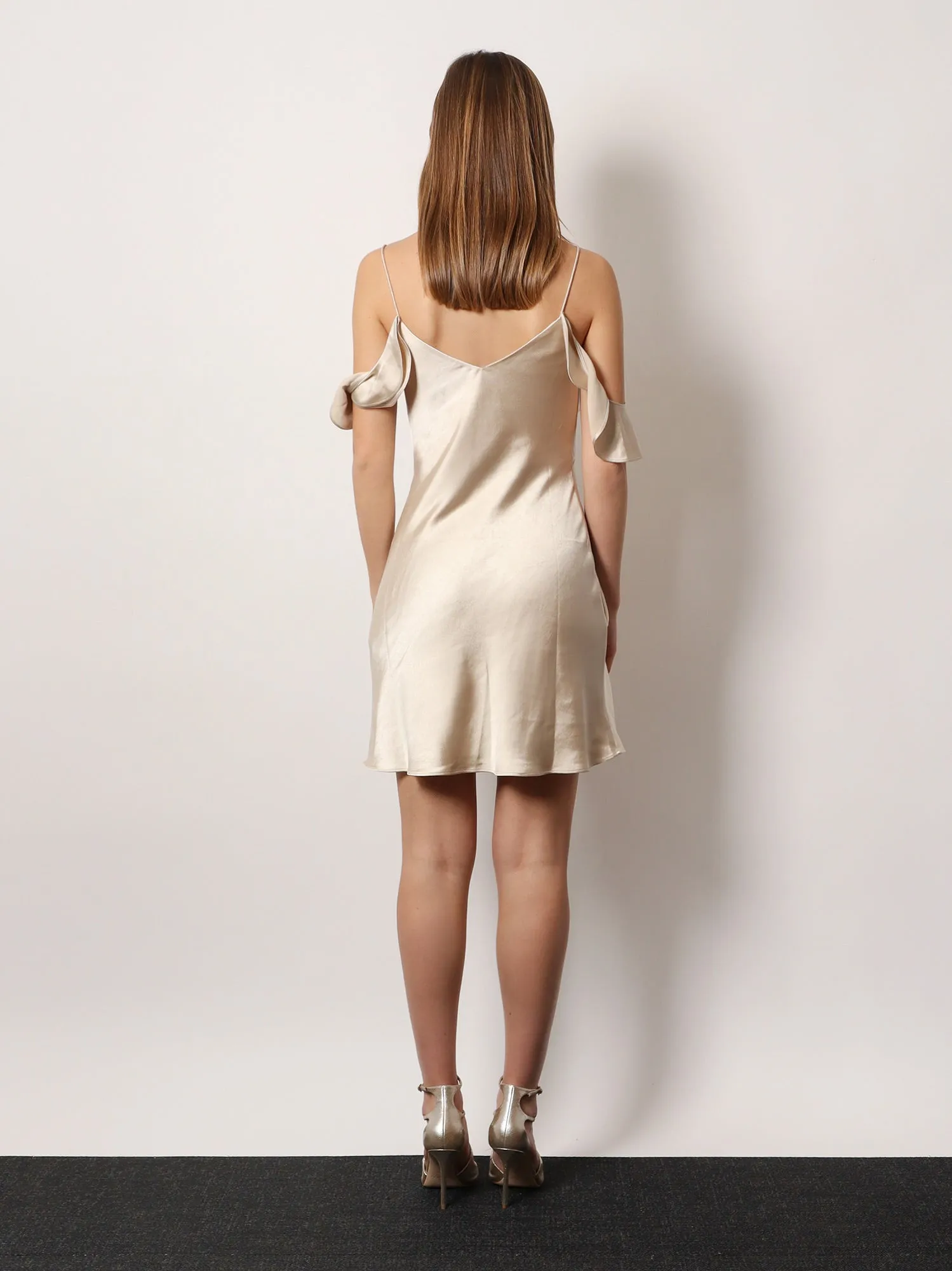 Satin Mini Dress with Floral Details sold by Lord & Taylor product image thumbnail 3