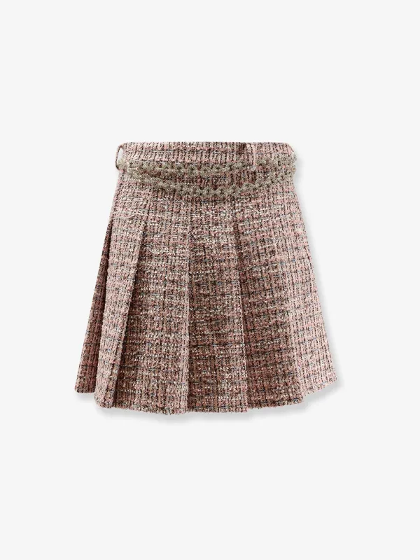 Pink Bouclé Miniskirt sold by Lord & Taylor