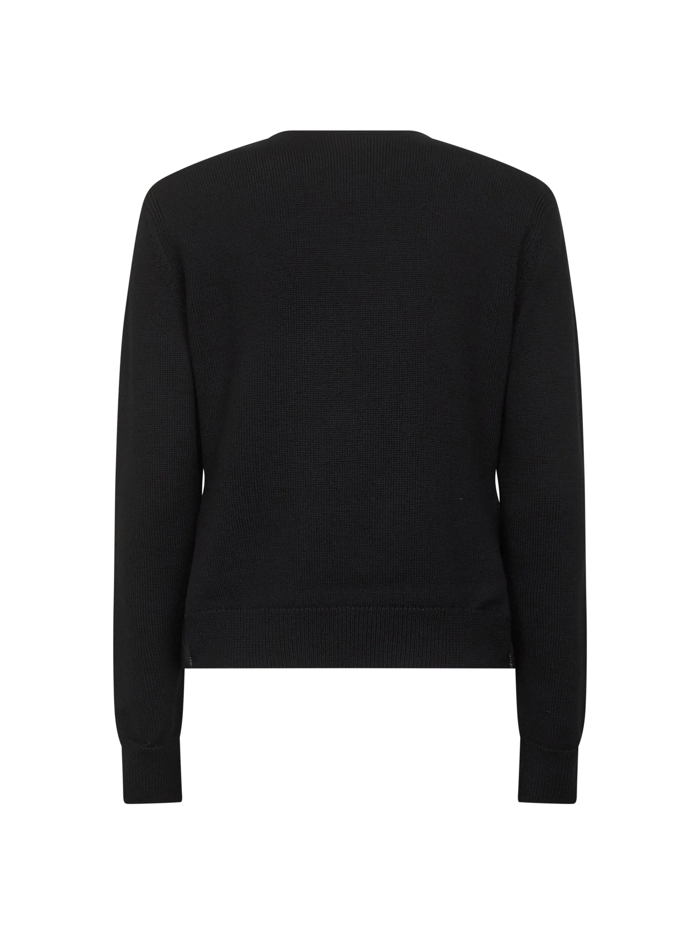 Black Wool Padded Cardigan sold by Lord & Taylor product image thumbnail 2