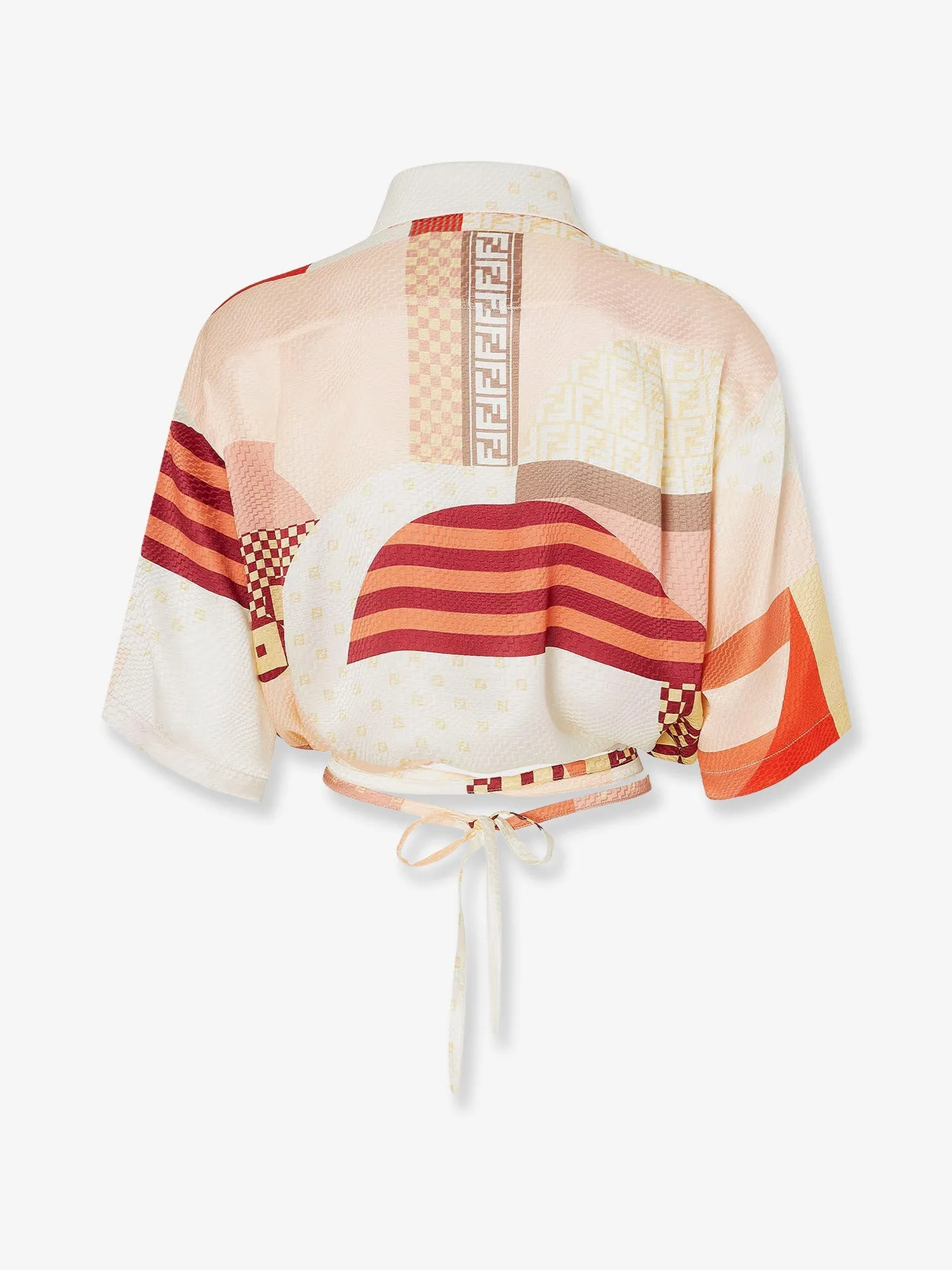 Fendi Patchwork Silk Shirt sold by Lord & Taylor product image thumbnail 2