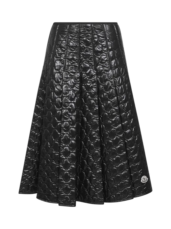 Black Padded Midi Skirt sold by Lord & Taylor