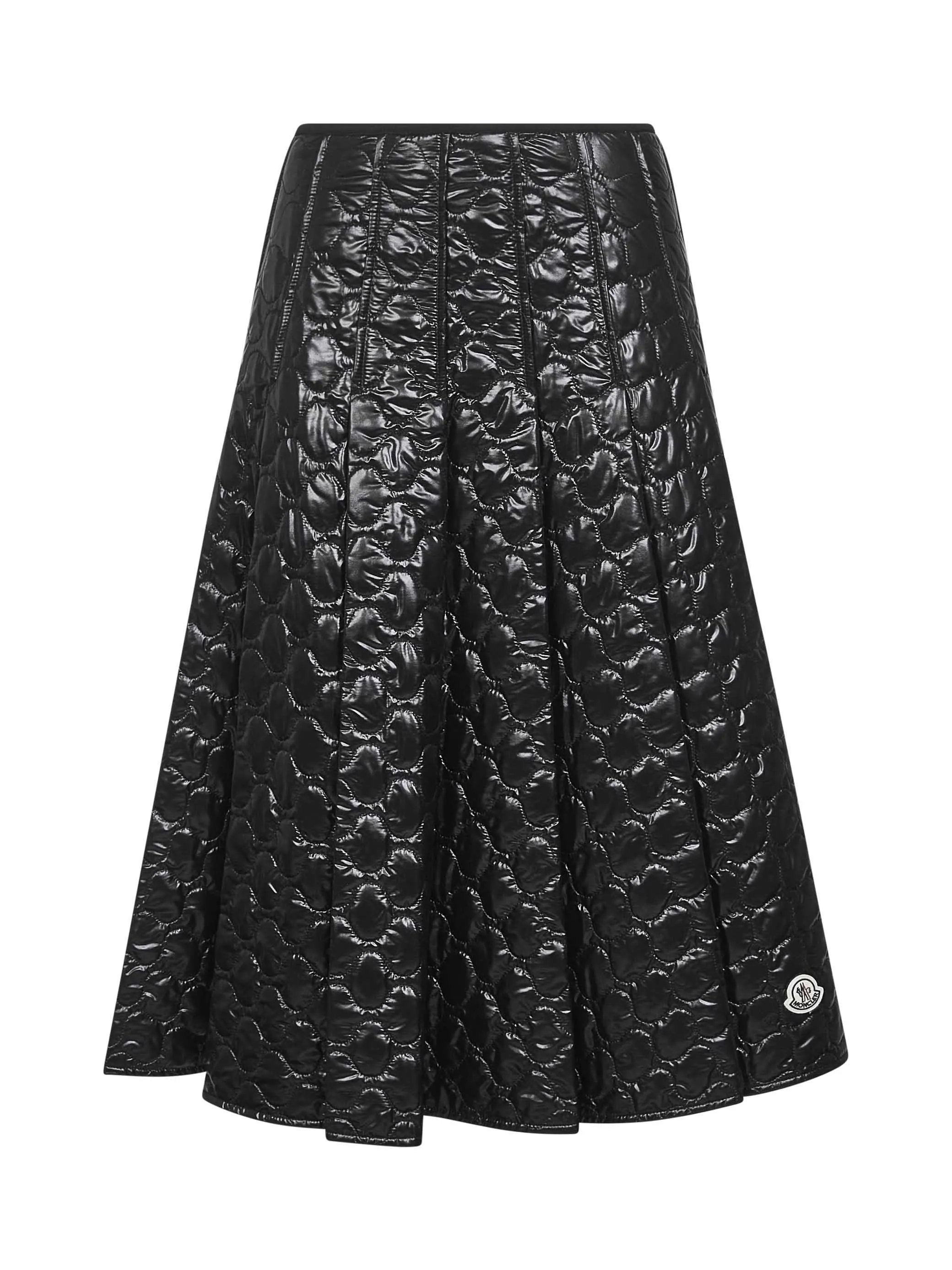 Black Padded Midi Skirt sold by Lord & Taylor