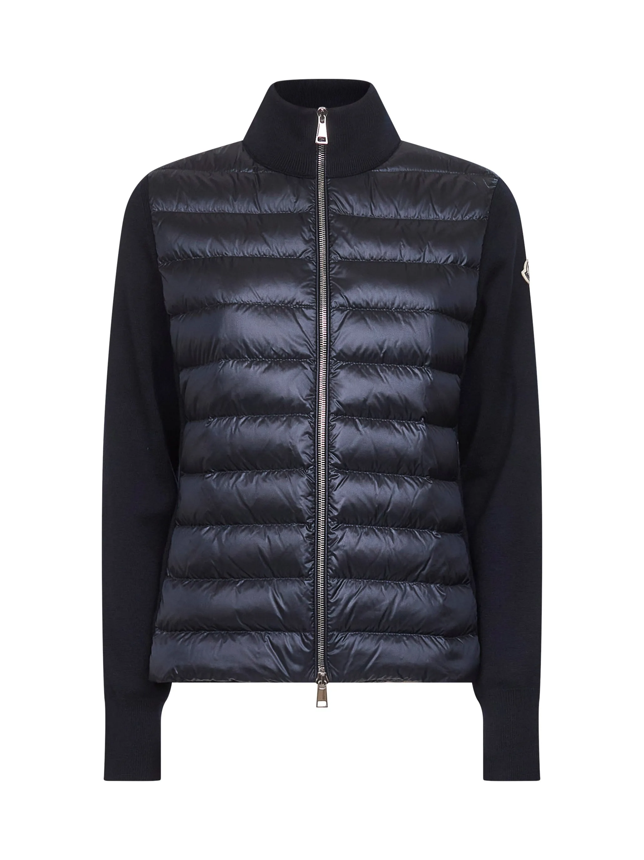 Blue Wool Zip-Up Padded Cardigan sold by Lord & Taylor