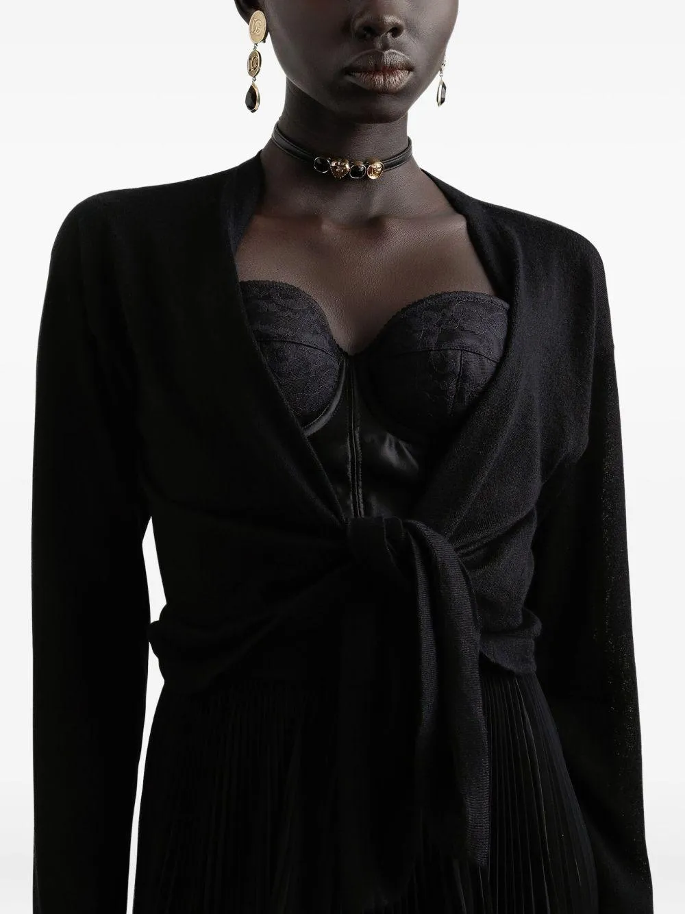 Dolce & Gabbana Black Cardigan sold by Lord & Taylor product image thumbnail 4
