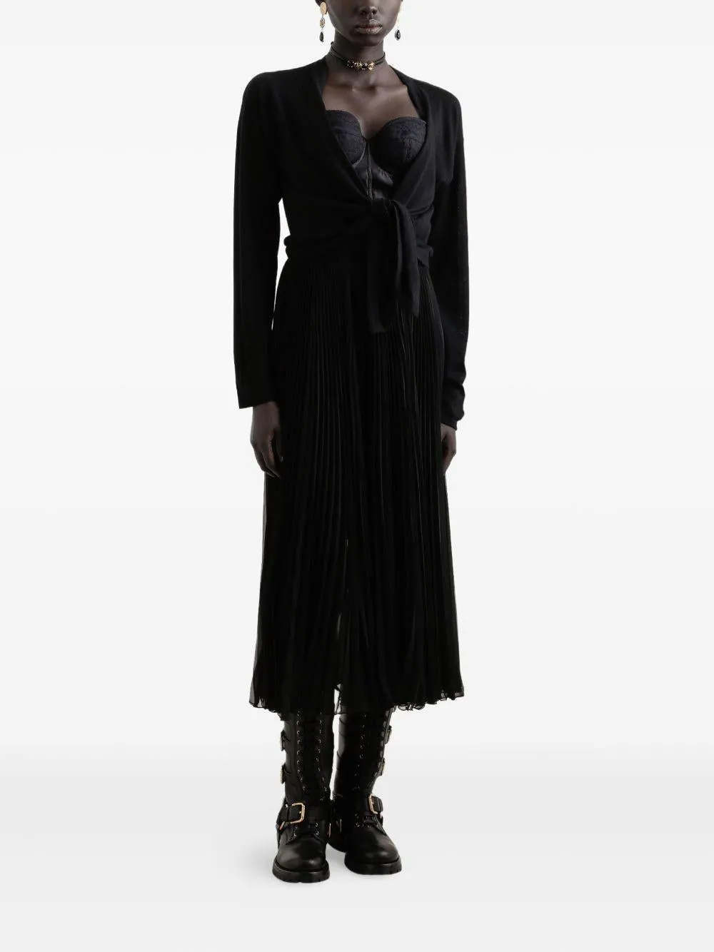 Dolce & Gabbana Black Cardigan sold by Lord & Taylor product image thumbnail 5