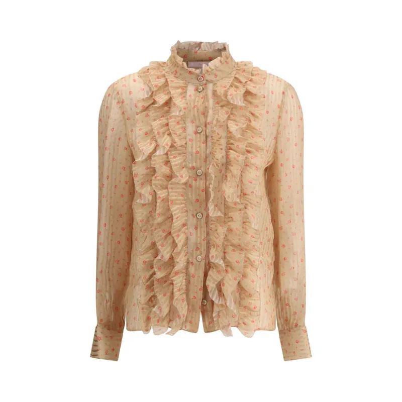 Rouches silk Blouse sold by Lord & Taylor