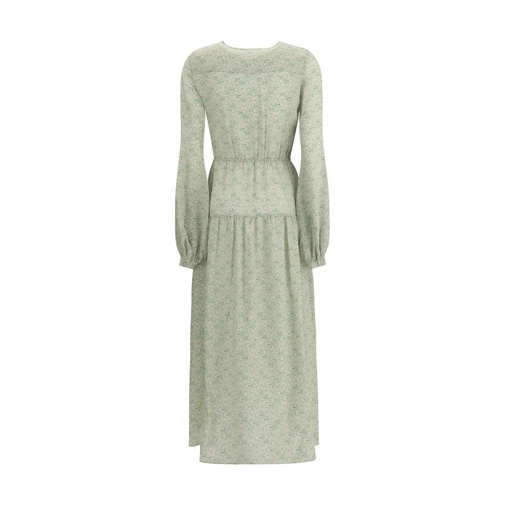 Silk long Dress with foliage print sold by Lord & Taylor product image thumbnail 2