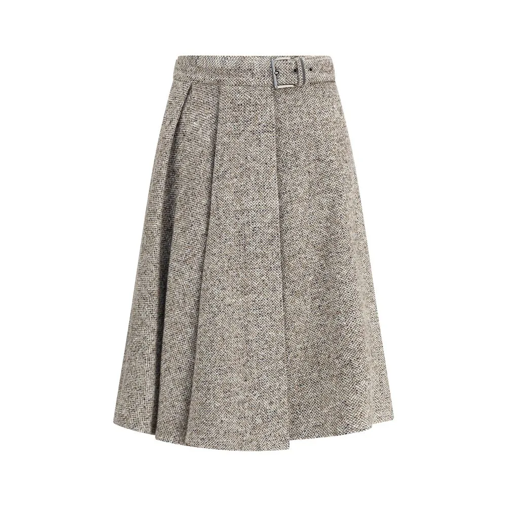 Virgin wool midi Skirt sold by Lord & Taylor