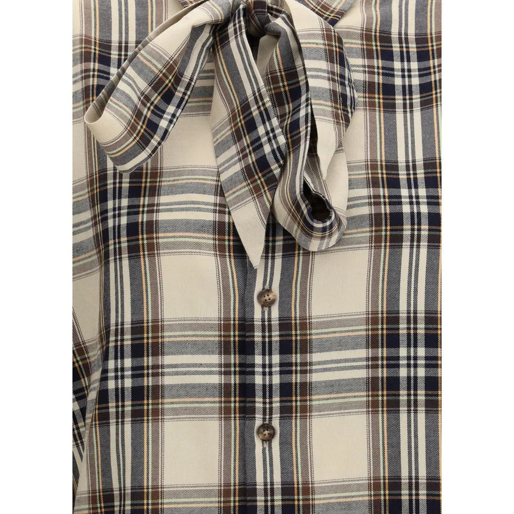 Tartan lavallière Shirt sold by Lord & Taylor product image thumbnail 3