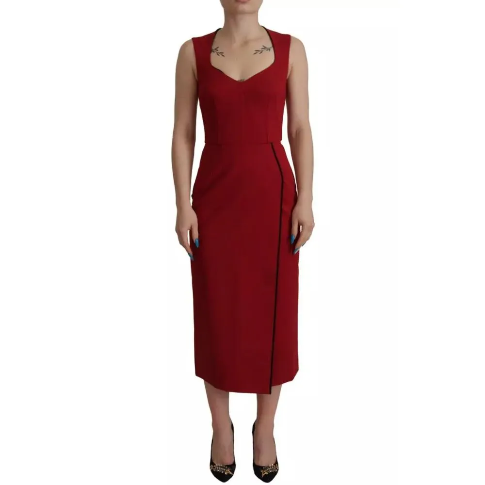 Red Viscose Dress sold by Lord & Taylor product image thumbnail 3