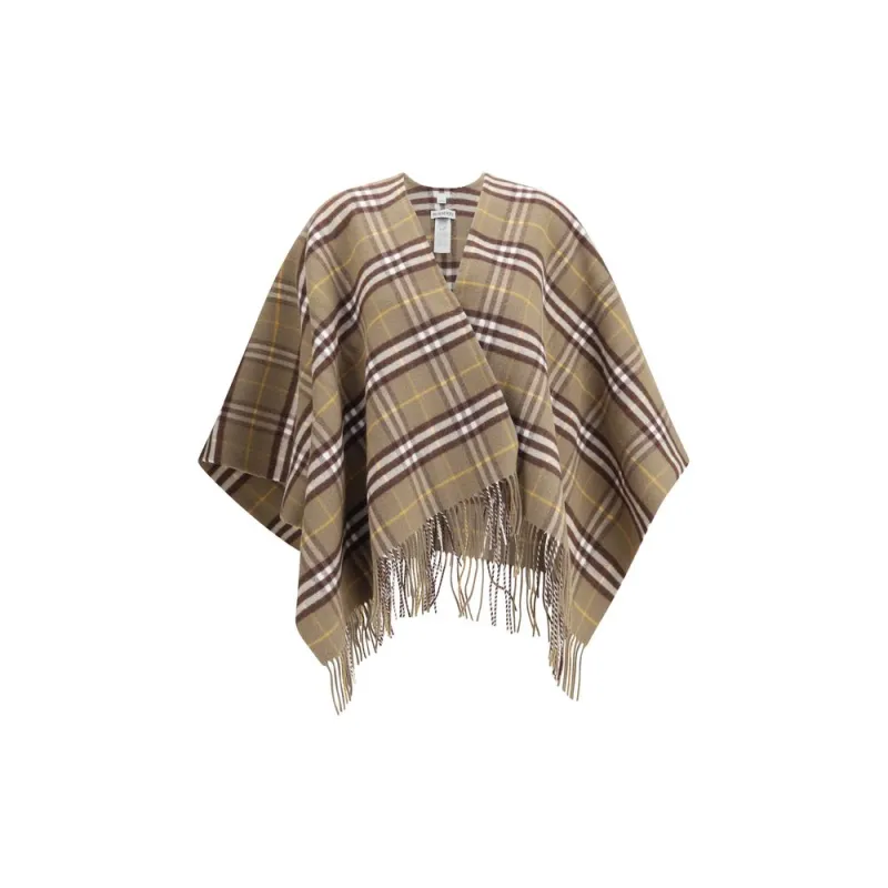 Wool and cashmere Check Cape sold by Lord & Taylor